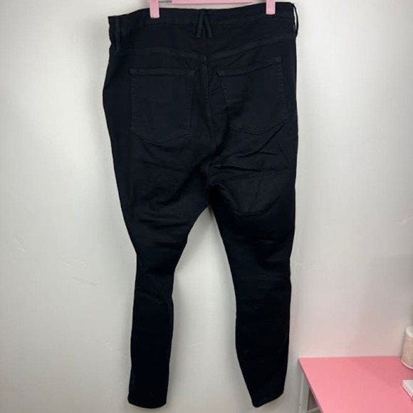 Good american black denim good legs Plus size 18 distressed jeans - Picture 5 of 7